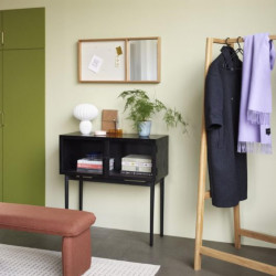 Banc scandinave en bois avec assise en corde 60cm DALLAS
