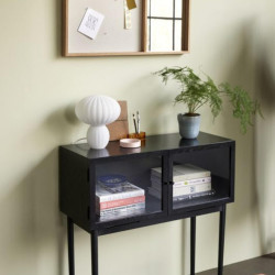 Banc scandinave en bois avec assise en corde 60cm DALLAS