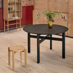 Tabouret rond 4 pieds en bois certifié BANXO