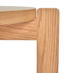 Tabouret rond 4 pieds en bois certifié BANXO