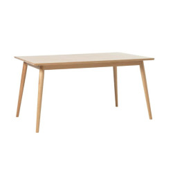 Table à manger en bois de couleur naturel 90x150 WEMBAN