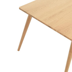 Table à manger en bois de couleur naturel 90x150 WEMBAN