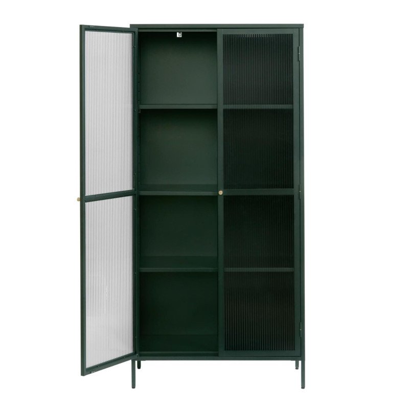 Armoire en verre et en métal 8 carrés 190cm SOHAIB