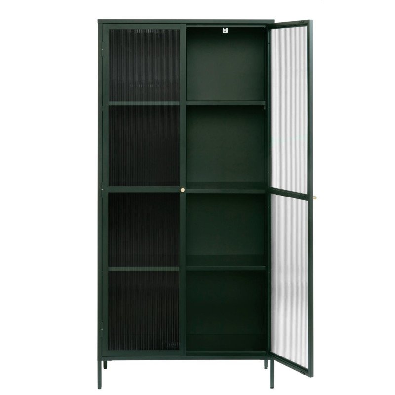 Armoire en verre et en métal 8 carrés 190cm SOHAIB