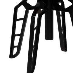 Table d'appoint industrielle métal bois FLINTSTONE