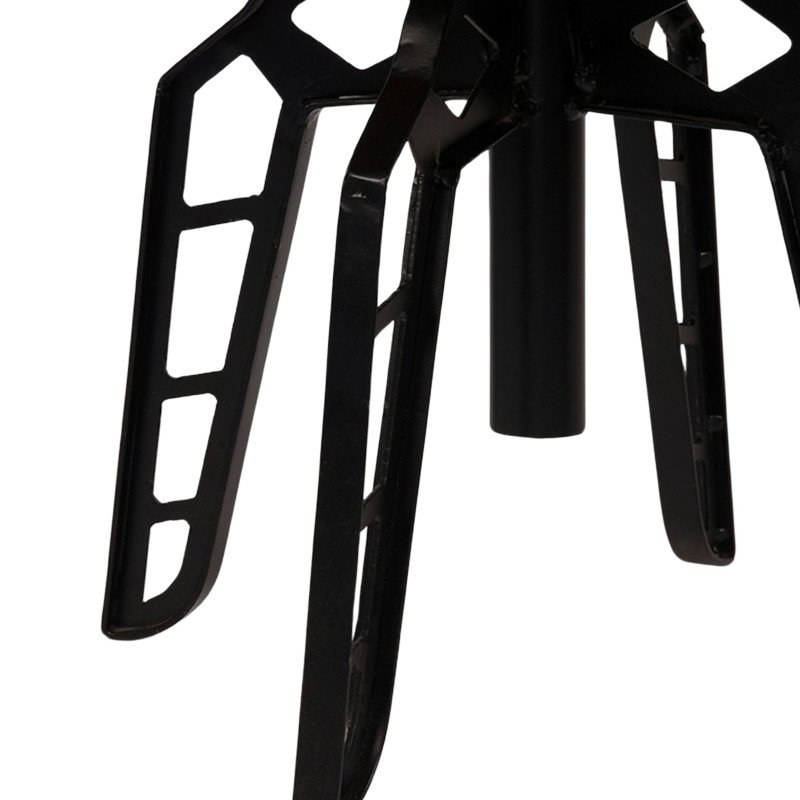 Table d'appoint industrielle métal bois FLINTSTONE