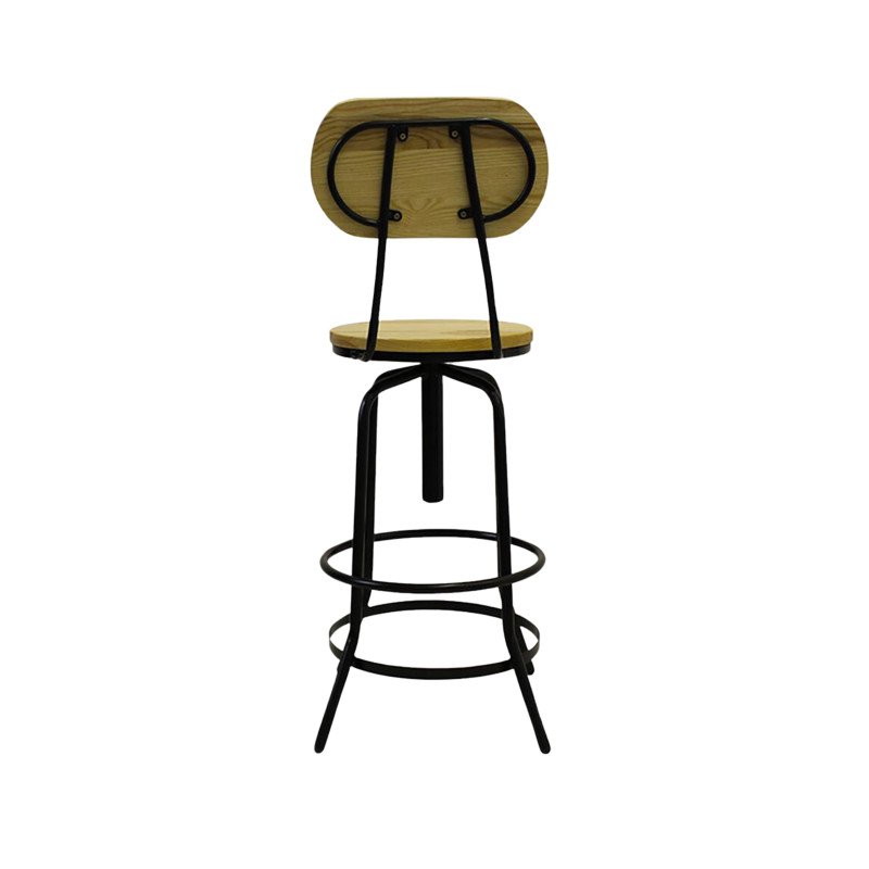 Tabouret desing industriel DOLETO - avec dossier