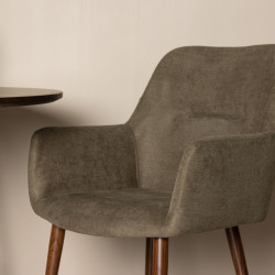 Lot de 2 chaises de salon en velours TOLY