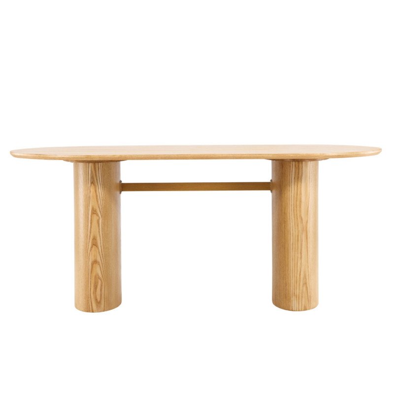 Table salle à manger ovale en bois ISOLY