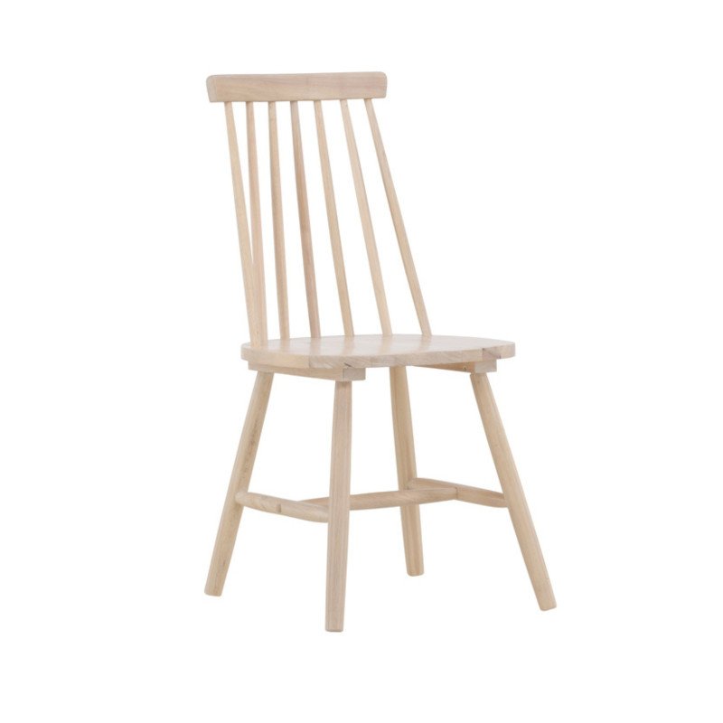 Lot de 2 chaises salle à manger en bois LONEMA
