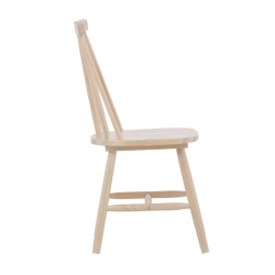 Lot de 2 chaises salle à manger en bois LONEMA