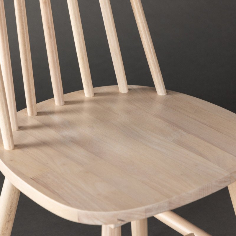 Lot de 2 chaises salle à manger en bois LONEMA