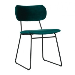 Chaise style rétro velours OMAR - BePureHome