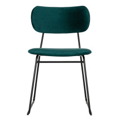 Chaise style rétro velours OMAR - BePureHome