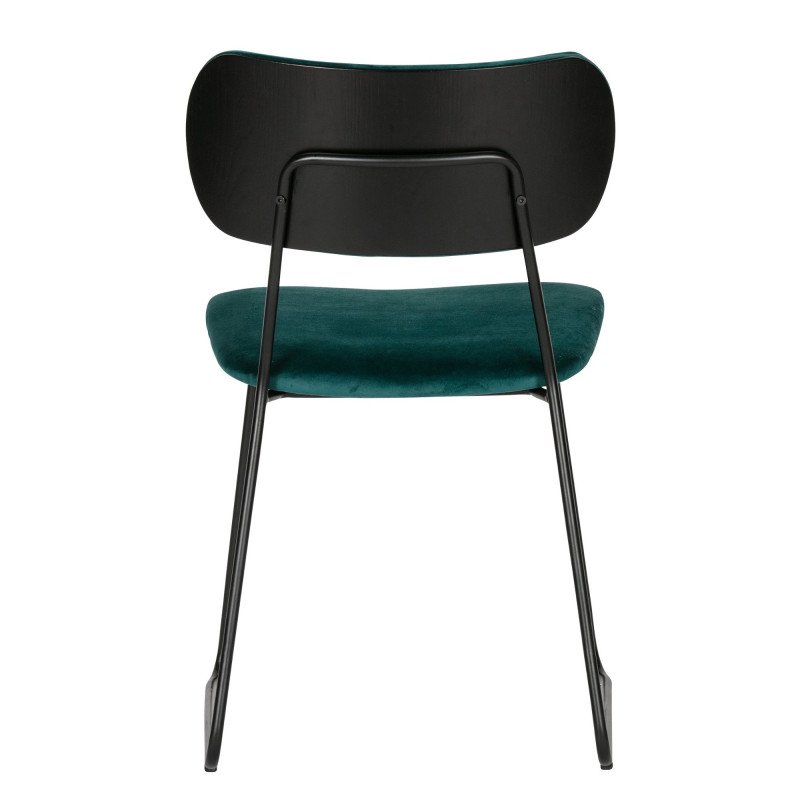 Chaise style rétro velours OMAR - BePureHome