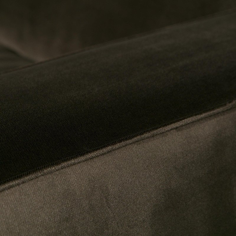 Grand canapé 372cm 4-5pl velours véritable style moderne - BePureHome