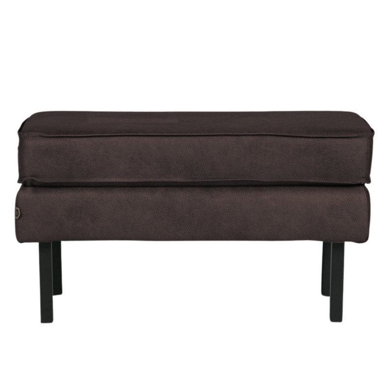 Repose-pieds cuir recyclé design rétro marque BePureHome