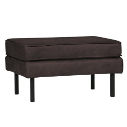 Repose-pieds cuir recyclé design rétro marque BePureHome