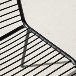 Lot de 2 chaises de jardin avec coussin noir MATYO