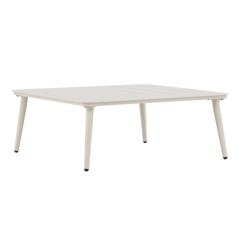 Table basse en métal beige LETYA