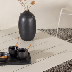 Table basse en métal beige LETYA
