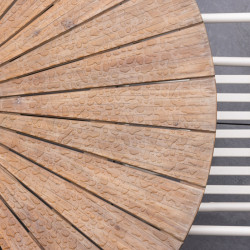 Table de jardin ronde en bois ACYA