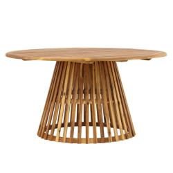 Table d'extérieur ronde en bois TUCA