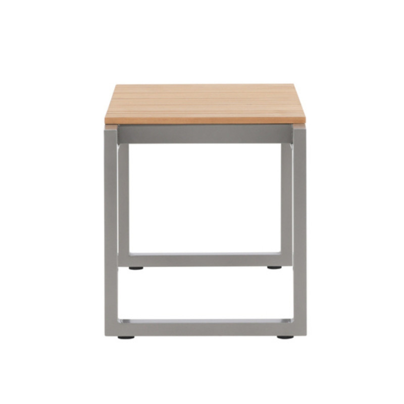 Banc extérieur en métal gris BENA