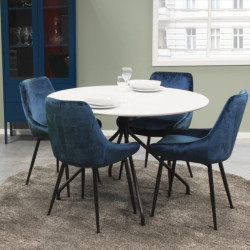 Lot de 2 chaises tendances en velours, existe en 5 couleurs