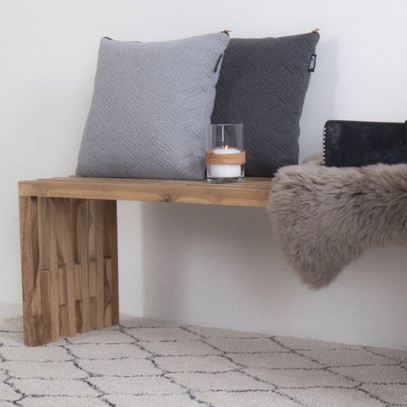 Banc moderne en bois de teck 140cm HERCULANO, top tendance