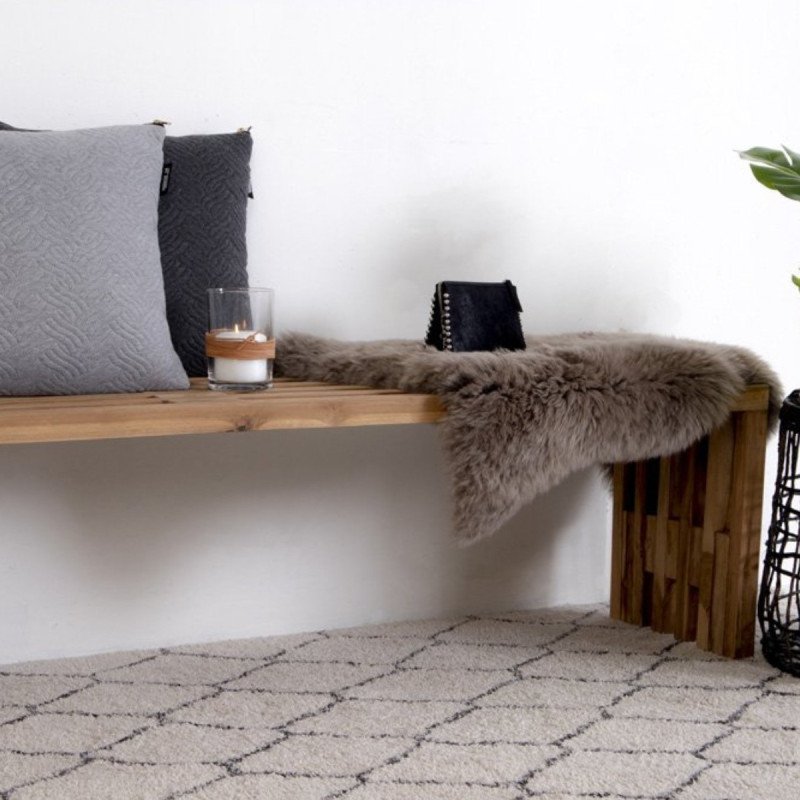 Banc moderne en bois de teck 140cm HERCULANO, top tendance