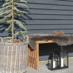 Banc moderne en bois de teck 140cm HERCULANO, top tendance