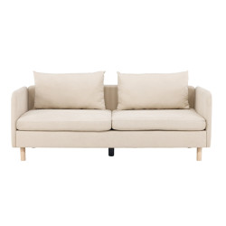 Canapé 3 places beige moderne