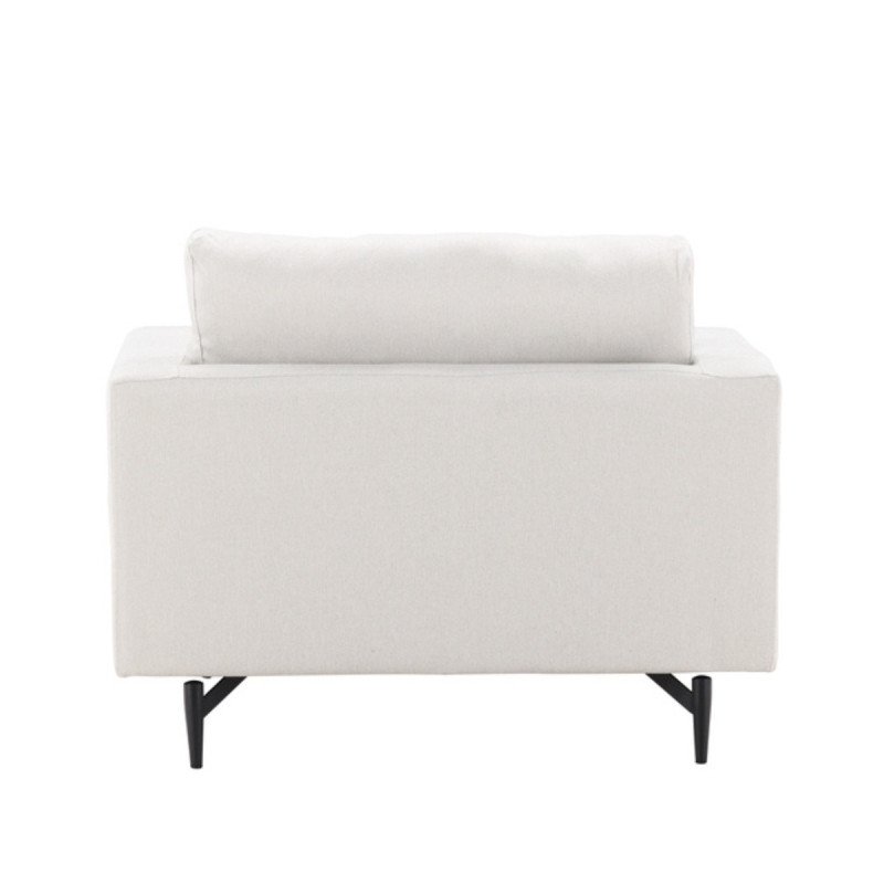 Fauteuil en tissu beige moderne SANAF