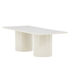 Table basse design en bois beige SANDA