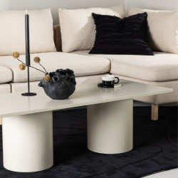 Table basse design en bois beige SANDA