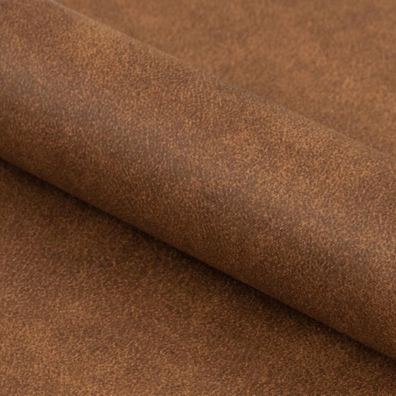 Lot de chaises style rétro en tissu camel PAIGE