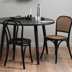 Table à manger ronde 120cm en bois de manguier PERO