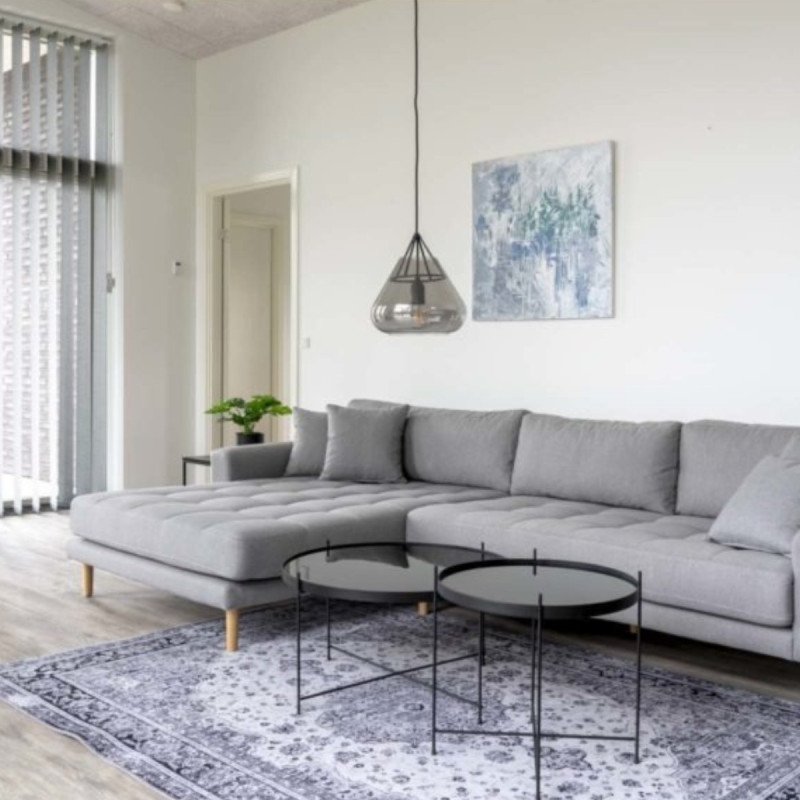 Table basse ronde plateau verre NATOU, tendance actuelle
