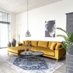 Table basse ronde plateau verre NATOU, tendance actuelle