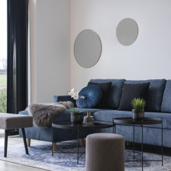 Table basse ronde plateau verre NATOU, tendance actuelle