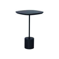 Table d'appoint moderne en métal noir POSEO