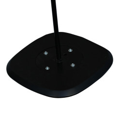 Table d'appoint moderne en métal noir POSEO