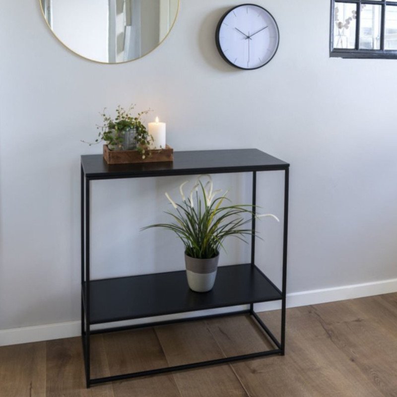 Console contemporaine en bois et métal GIVAUDE, tendance actuelle