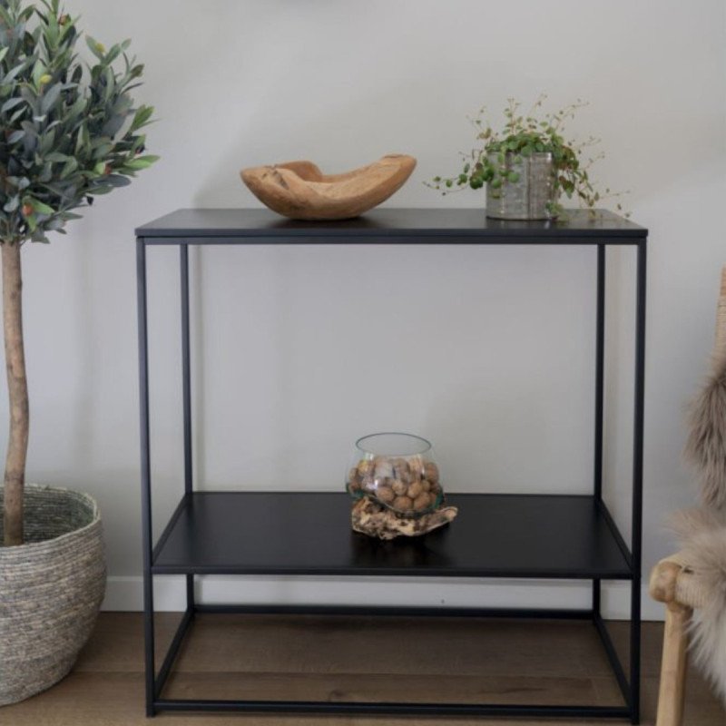 Console contemporaine en bois et métal GIVAUDE, tendance actuelle
