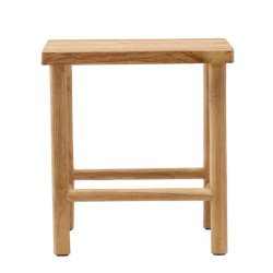 Tabouret carré moderne en bois NESTER