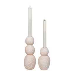 Lot de 2 bougeoirs en céramique AFYA - Décoration, Élégance