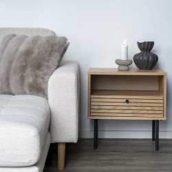 Coussin 45cm en fourrure artificielle BRADFORD - Confort et Cosy