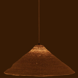 Lampe suspendue en jonc MALAGA - Bohème Chic
