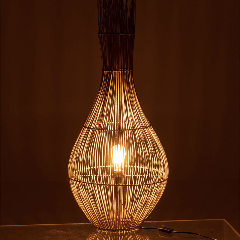 Lampe en rotin ADYO - Bohème Chic